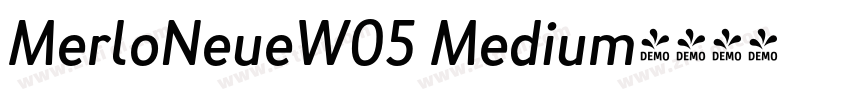 MerloNeueW05 Medium字体转换